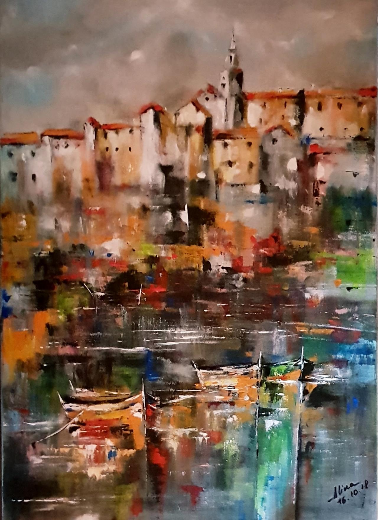 ArteDiAlina.com painting: isn't a Grey day